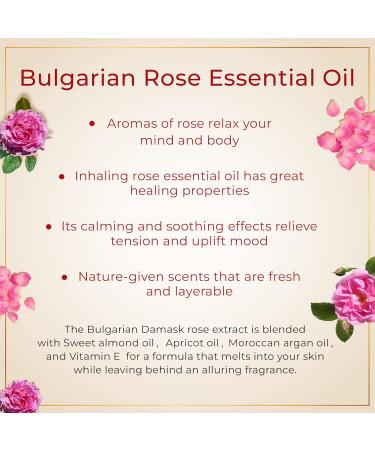 SAFA Ros Fragrance Oil Roller Bulgarian Damask Rose Scent | Organic Unisex Perfume | 10 mL | Alcohol-Free - Buy Online on GoSupps.com