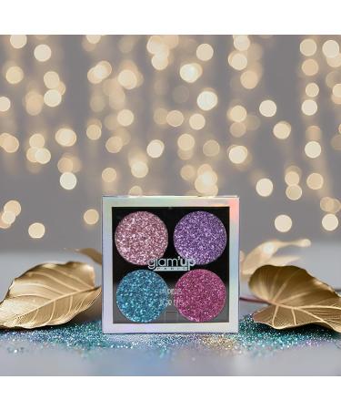 Glam Up Paris - Glitter Eyeshadow - Glitter Eyeshadow Palette - 4 Glitter Colors - Ultra Pigmented - Metallic Effect - Long Lasting - Gel Texture - No. 9 - Buy Online on GoSupps.com