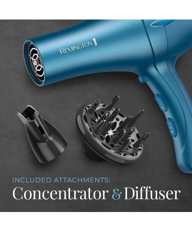 Remington Pro D2042 Titanium Ceramic Hair Dryer with Concentrator and Diffuser - Buy Online on GoSupps.com