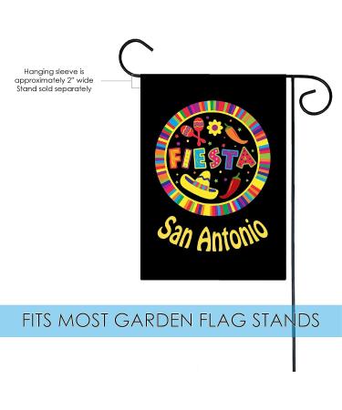 Toland Home Garden Fiesta Pin-San Antonio Cinco de Mayo Flag 12x18 Inch Double Sided Outdoor Party Flag - Buy Online on GoSupps.com