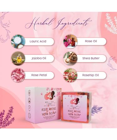 Yoni Soap Feminine Wash Bar - 100% Natural Organic Herbal Formula for pH Balance & Odor Elimination (3.5 oz) - Handmade Red Rose Scented Care Soap for Women - Buy Online on GoSupps.com