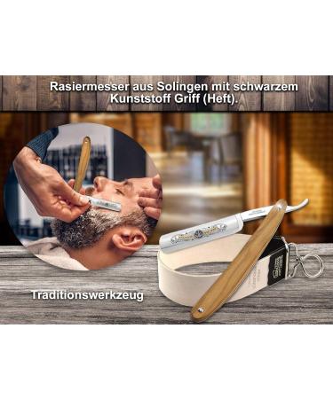 Premium Solingen Razor Set - Wooden Handle & String Instrument RW | Made in Germany - International Shipping - Buy Online on GoSupps.com