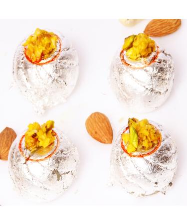 Ghasitaram Gifts Indian Sweets - Sugar Free Kaju Ring Pedas (200 Gms) (200gms)