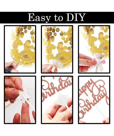 Personalised Happy 50th Birthday Cake Toppers Black for Men Women Him Her Happy Birthday Sign for Cake 12p Glitter Cupcake Topper Cake Topper Kit 50th Birthday Cake Decoration for 50th Birthday Party 50th Black - Buy Online on GoSupps.com
