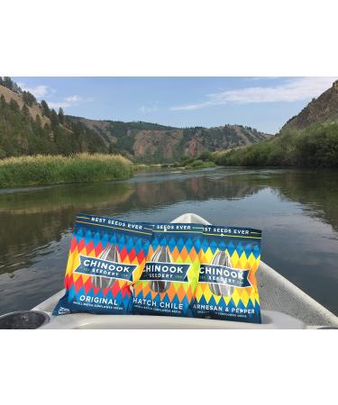 Chinook Seedery Roasted Sunflower Seeds - Jumbo Seeds Keto Snacks - Gluten Free Non GMO Snack Gift - 4oz (3 Pack) - Bring the Heat Variety - Buy Online on GoSupps.com