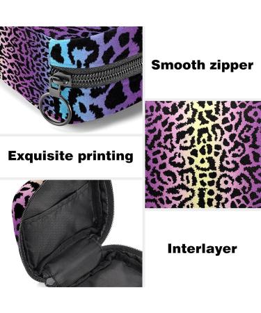 Abstract Leopard Period Storage Bag | Portable Sanitary Napkin Pouch for Teen Girls - Multicoloured 04 - Buy Online on GoSupps.com