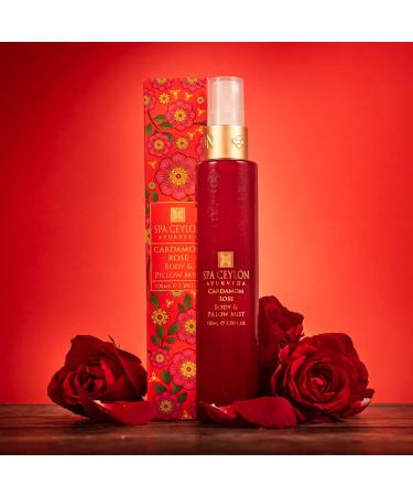 SPA CEYLON Cardamom Rose Body and Pillow Mist | Refreshing Skin Care Spray with Witch Hazel and Himalayan Rose | Non-Oily Fragrance Mist for All Skin Types - Buy Online on GoSupps.com