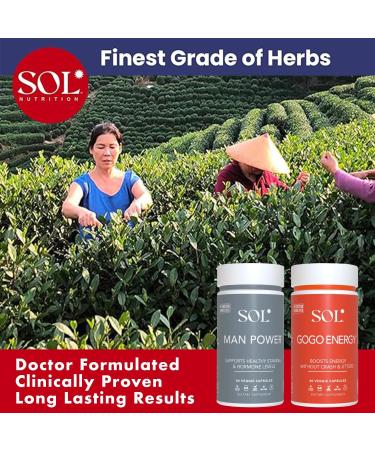 Sol Nutrition Man Power & Gogo Enery Supplement Bundle - Buy Online on GoSupps.com