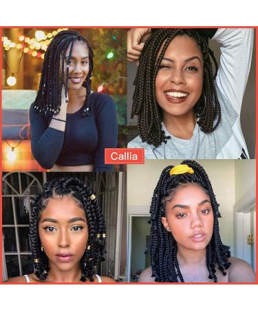 14 Inch Pre Stretched Braiding Hair 8 Packs Yaki Texture Professional Crochet Hair - Itch Free, Hot Water Setting, Short Synthetic - 1B/30 Color - Buy Online on GoSupps.com