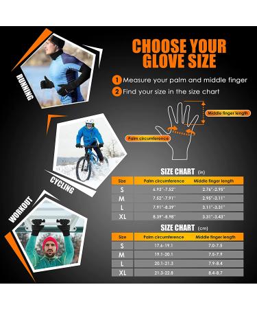 Winter Waterproof Thermal Gloves - Unisex Touch Screen Cold Weather Gloves for Workout, Running, Cycling - Grey, X-Large - Buy Online on GoSupps.com