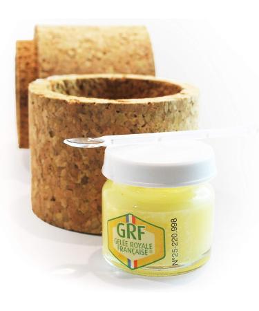 GRF Certified French Royal Jelly Unique Total Quality Label 100% Natural neither transformed nor frozen 3 jars 10g harvestedSummer2020 from M.Outters Beekeeper of Sologne Selection YoD lices  - Buy Online on GoSupps.com