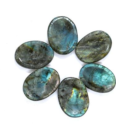 Labradorite Worry Stone Crystals | Stress Relief Gifts for Meditation & Relaxation | Unique Fidget Stones for Men & Women - Perfect Stocking Stuffers & Birthday Gifts - Buy Online on GoSupps.com