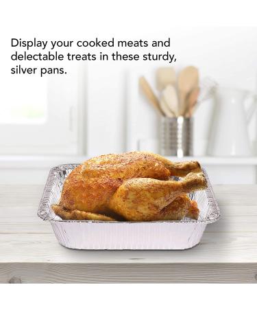 Aluminum Pans 9x13 Disposable (30 Pack) - Half Size Steam Table Deep Pans for Cooking, Heating, Storing - Tin Foil Pans - Buy Online on GoSupps.com