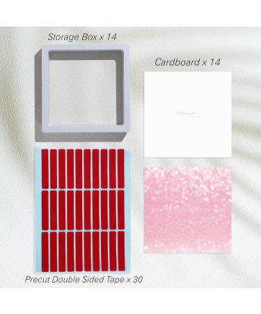 LIGHT RAIN Press on Nail Packaging Set - Salon Storage Box Kit with Floating Frame Case, Display Cards, Strong Tape, and OPP Bags - 14 Pack - Buy Online on GoSupps.com