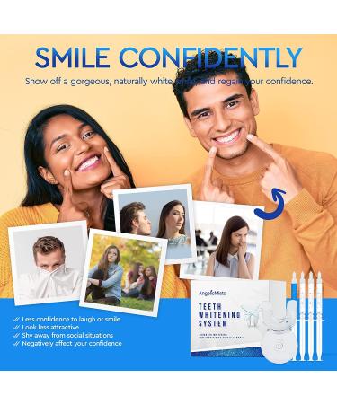 Professional Teeth Whitening Kit - 5X LED Light, 1 Mouth Tray, Desensitizing Gel, 3 Whitening Gels - 10 Minute Effect - Remove Stains at Home - 5 Piece Set - Buy Online on GoSupps.com