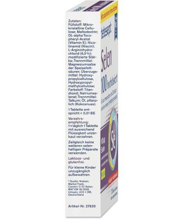 Teteseept Selenium 100 - Vegan Mini Tablets for Thyroid Support Immune Health & Cell Protection | 30 Count - Buy Online on GoSupps.com