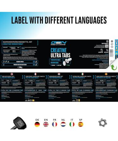 GEN Creatine Ultra Tabs - 300 Tablets - Buy Online on GoSupps.com