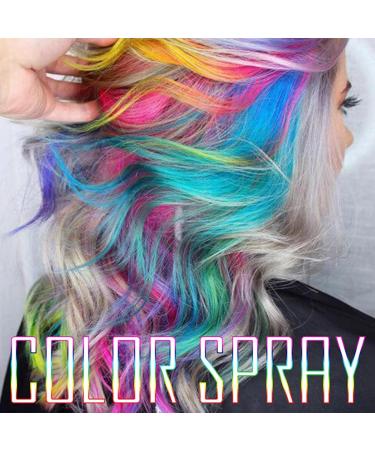 Hair Color Spray Temporary Hair Dye Hair Dye Hair Unisex DIY Hair Color Spray Dye Mist Disposable Nourishing Temporary Modeling Salon (pink) - Buy Online on GoSupps.com