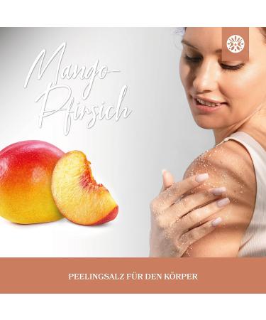 Buy Lowell 500g Body Peeling Sea Salt Scrub with Jojoba Oil - Mango & Peach | Nourishing Shower & Sauna Exfoliator - International Shipping Available - Buy Online on GoSupps.com