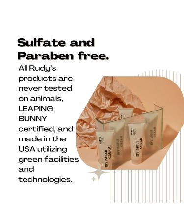 RUDY'S Invisible Cream | Frizz Control & Smoothing Hair Styler | Paraben-Free | 1 oz (Pack of 1) - Buy Online on GoSupps.com