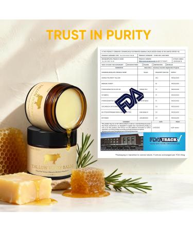Beef Tallow for Skin Face- with Grass-Fed Tallow Manuka Honey & Calendula for Soothing & Repairing Dry Sensitive Skin All-Natural Moisturizer for Face & Body Ideal for Daily Soothing Care 2 Oz - Buy Online on GoSupps.com