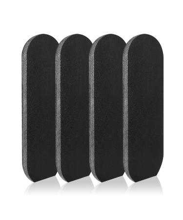 EagleKing Stainless Steel Foot File Refills  40 Pieces Replacement Pads  Foot Rasp Pad with Removable Glue  Size 5.2 L x 1.7 W Black