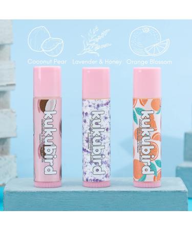 kukubird Hydrating Non-Sticky Flavoured 3pc Lipbalm Set For Dry Lips Long Lasting Moisturizing Lip Blams-Tropical - Buy Online on GoSupps.com