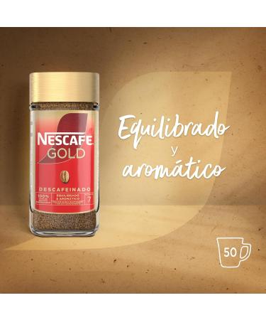  Nescafe NESCAF Gold Decaffeinated instant coffee 100% Arabica - 6 x 100g bottles - Total: 600g - Buy Online on GoSupps.com