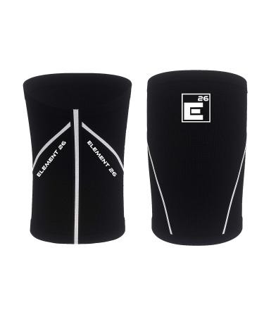 Knee Sleeves for Weightlifting (Sold as a Pair) - 6mm Neoprene for Optimal Compression  Mobility  and Warmth - Perfect for Functional Fitness  Squats  Deadlifts  Olympic Lifting (Large) Large Black and White