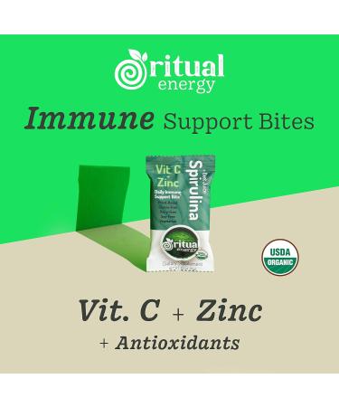 Immune Support Bites with Vitamin C, Zinc, Antioxidants, Superfoods - Spirulina & Beet - Buy Online on GoSupps.com