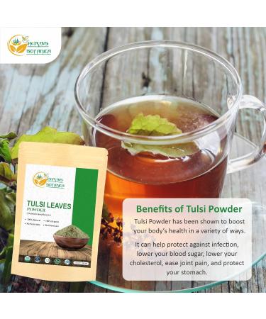 Herbs Botanica Tulsi Powder 5.3 Oz | Holy Basil Ocimum Sanctum | Indian Qasil Leaf Cleanse - Buy Online on GoSupps.com
