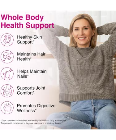 Maaoun Multi Collagen Peptides for Women & Men Hydrolyzed Types I II III V X with Biotin & Hyaluronic Acid Vitamin C Beauty Formula Hair Skin Nails Support Non-GMO 240 Capsules - Buy Online on GoSupps.com