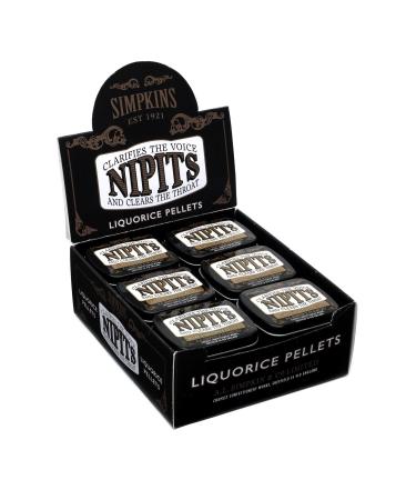 Simpkins Nipits Liquorice Pellets 18 x Pocket-Sized Tins