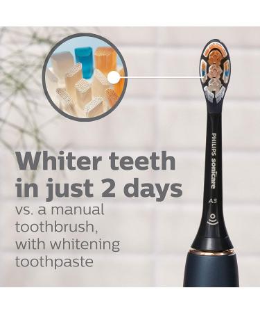 Philips Sonicare Genuine A3 Premium All-in-One Replacement Toothbrush Heads - 2 Black Brush Heads (HX9092/95) - Buy Online on GoSupps.com