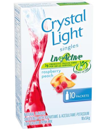 Crystal Light Iced Tea Singles 26g (12 Boxes of 10 Packets) & Raspberry Peach Singles 54g (12 Boxes of 10 Packets) - Buy Online on GoSupps.com