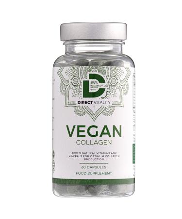 Vegan Collagen Supplement | 1400mg | Spirulina | L-Lysine | L-Proline | Acerola Cherries | Vitamin C & B12 | Zinc | Hyaluronic Acid | UK Made