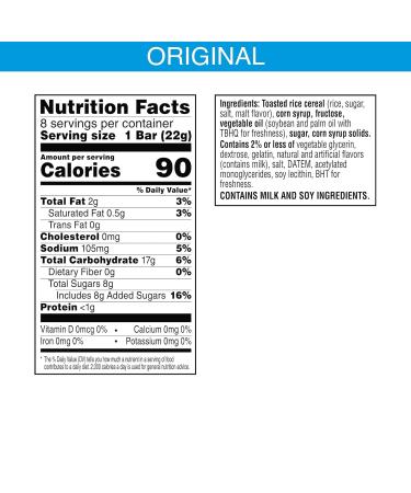 Rice Krispies Treats Crispy Marshmallow Squares Kids Snacks Cereal Bars 96 Bar - Pack Of 12 - Buy Online on GoSupps.com