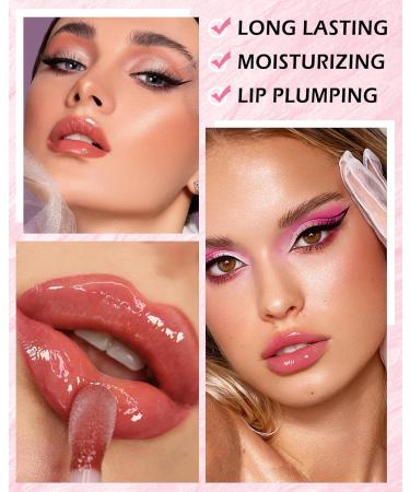 Lestpola Moisturizing Lip Comfort Gloss Lip Oil 2 pieces tinted lip oil lip gloss longlasting moisturizing lip care plumper nonsticky glossy lip tint flesh for women 01+02 - Buy Online on GoSupps.com