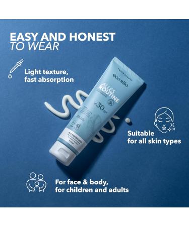 Eco Elio SPF 30 Sustainable Sun Cream 150ml - Octocrylene and Microplastic-Free, Face & Body Sunscreen, Fragrance-Free - Routine Affair - Buy Online on GoSupps.com