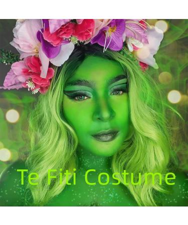 Mysense Green Face & Body Paint - Water Activated Makeup for Cosplay Festivals & Halloween - 20g - Te Fiti Gamora Grinch & More - Buy Online on GoSupps.com