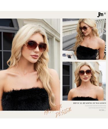 JM Classic Bifocal Sunglasses for Women UV Protection Reading Glasses Brown 2.0x for Outdoor Use - Buy Online on GoSupps.com