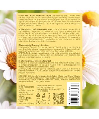 Milva Shampoo with Natural Camomile Extract - 200ml for Softness & Shine | International Shipping Available - Buy Online on GoSupps.com