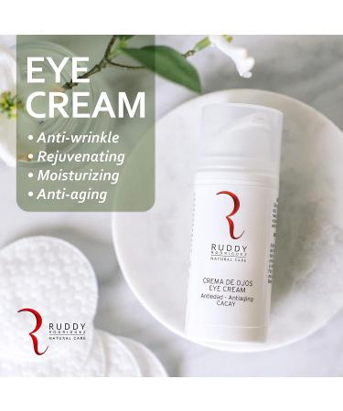 Ruddy Rodriguez Eye Contour Cream - Anti Aging Under Eye Treatment with Cacay Oil, Hyaluronic Acid & Peptides for Dark Circles, Puffiness, and Wrinkles - Buy Online on GoSupps.com