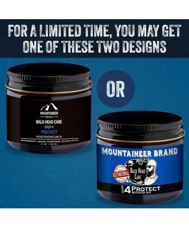 Mountaineer Brand Bald Head Care Moisturizing Balm | Matte Finish | Hydrated Skin | Natural Botanical Blend | 2oz - Buy Online on GoSupps.com