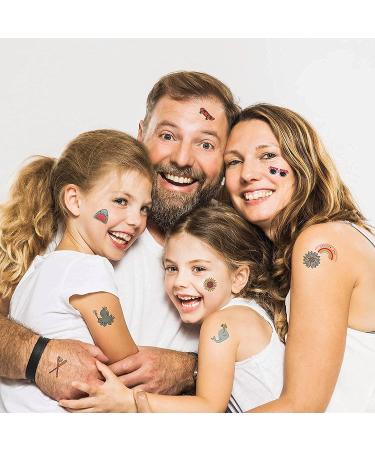 120 Glitter + 20 Luminous Temporary Tattoos for Kids | Mermaid, Butterfly, Animal, Dinosaur, Pirate, Space Designs | Birthday Gift & Party Favors - Buy Online on GoSupps.com