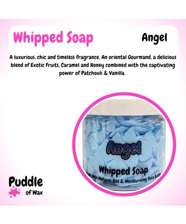 Angel Whipped Soap Body Wash - 150g - Natural Oils and Butters - Perfume Scent - Vegan Friendly - Puddle of Wax - Made in the UK - Buy Online on GoSupps.com
