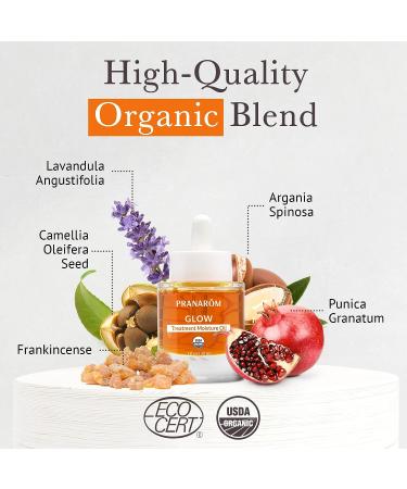 Pranarom Glow Treatment Moisture Oil - 100% Pure & Natural Essential Oil (1oz) - Buy Online on GoSupps.com