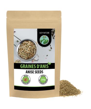 Whole anise (250g), anise seeds, 100% natural, anise tea without additives, vegan