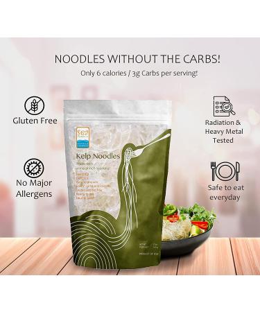 Sea Tangle Kelp Noodles 12 oz | Healthy Low-Carb Noodle Alternative - Buy Online on GoSupps.com