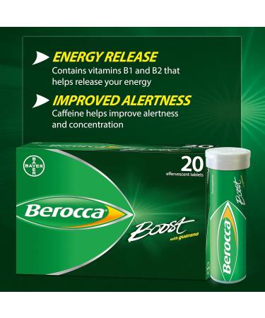 Berocca Boost Multivitamin Tablets Pack Of 20 - Buy Online on GoSupps.com